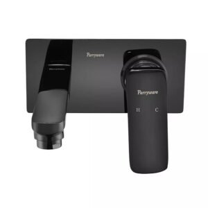 Wall Mount Basin Mixer UT T2376A5 Shiny Black