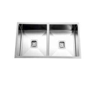 Stainless Steel Double-Bowl Kitchen Sink 37x18 – Premium Heavy-Duty Sink | Model PSKS-003  | Stylish Modern Design
