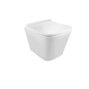 Jaquar Rimless Wall Hung WC with Soft Close Slim Seat | Blind Installation | ARS-WHT-39953BIUFSM