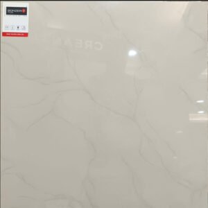 Nano Magic Astral Glossy Floor Tiles 600x600mm | GVT Vitrified Tiles | Stone-Marble Hybrid Design | Cool Grey Finish | 4 Tiles/Box.