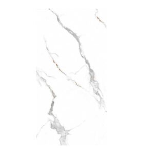 Chramics Glossy Floor Tiles 600x1200 mm | Belisimo White Marble Finish GVT Vitrified Tiles | Large Format Premium Tiles | 2 Pieces Pack